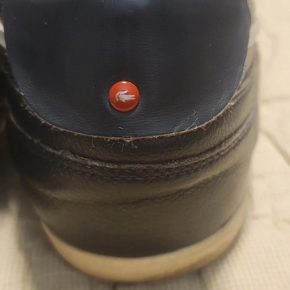 Lacoste Men's Navy Leather Shoes